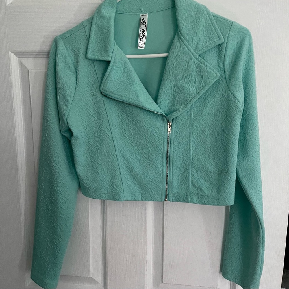 Teal Motojacket